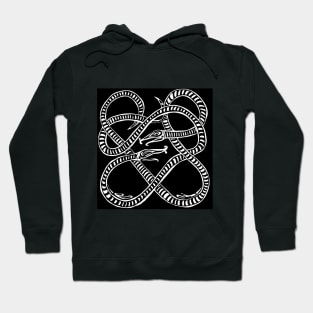 Snake Knot Pattern Inspired by Viking Art Hoodie